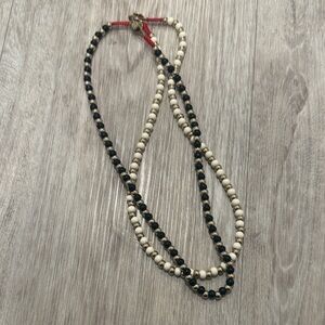 Roxanne Assoulin Elegant Black and White Beaded Necklace